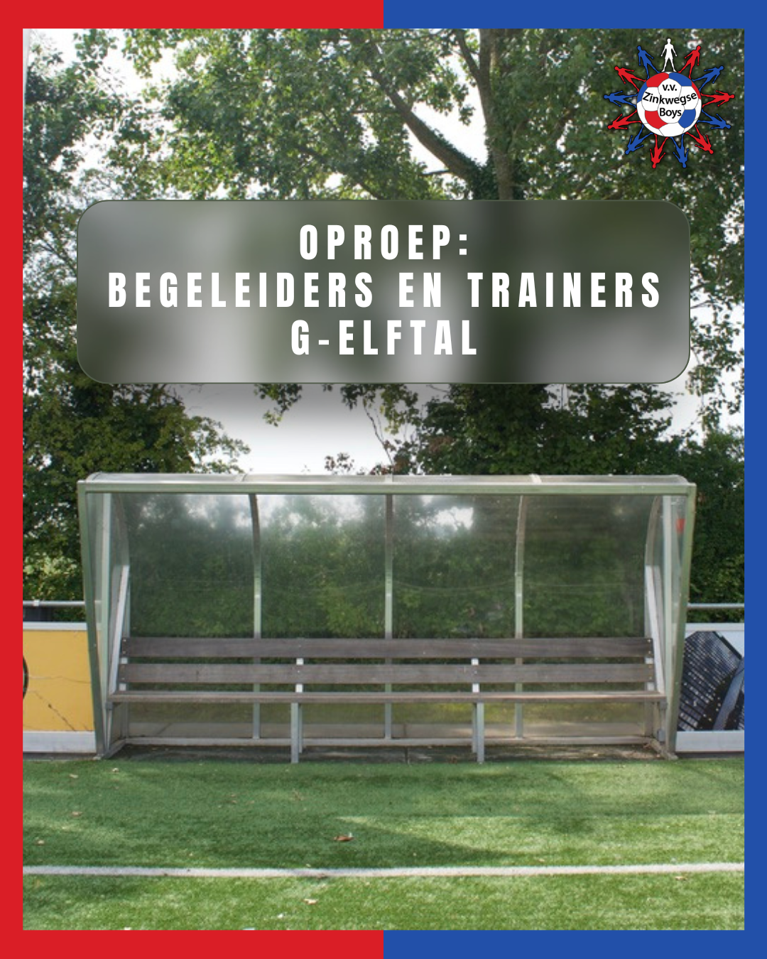 Dringende oproep: Begeleiders / trainers gezocht voor G-elftal