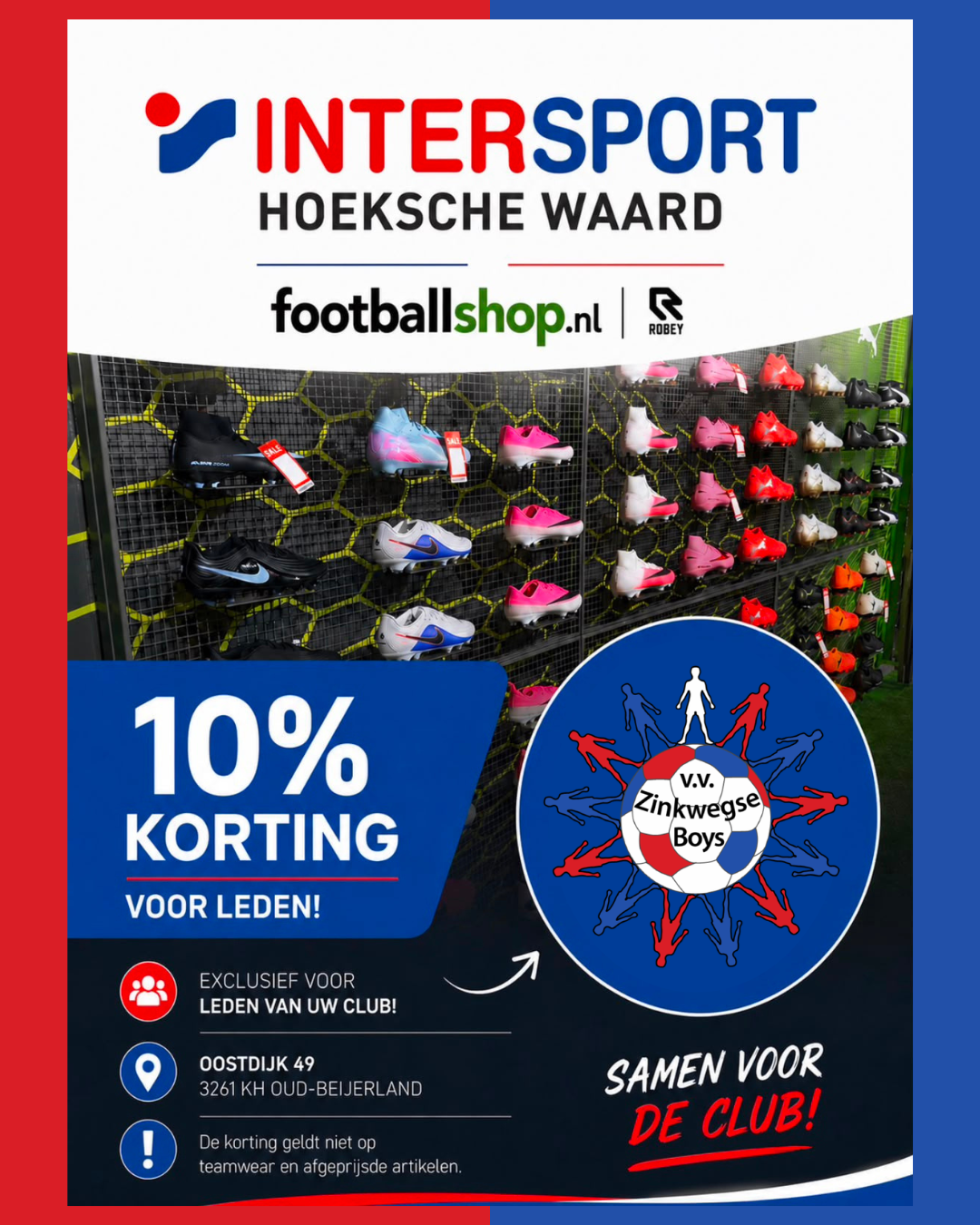 Zomeractie bij Intersport Hoeksche Waard | footballshop.nl
